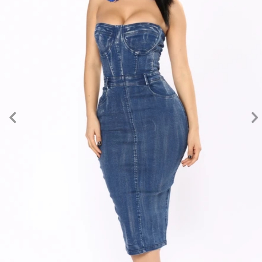 Fashion nova jeans dress